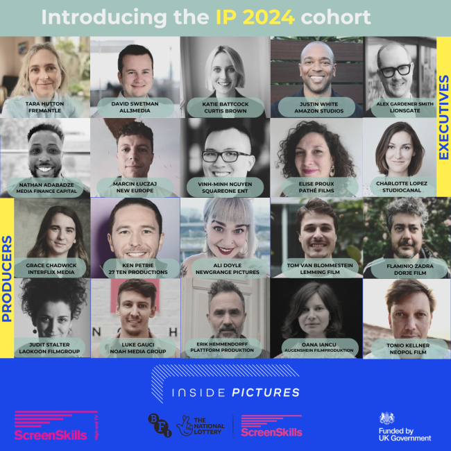 The National Film and Television School (NFTS) is thrilled to unveil the select group of 20 executives participating in Inside Pictures 2024, its premier business training and  development programme dedicated to the film and television sectors. 