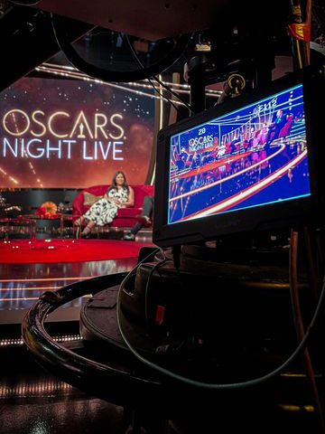 Oscars Night Live set with camera