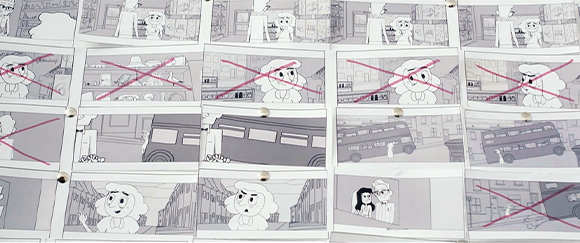Pic of animation storyboard