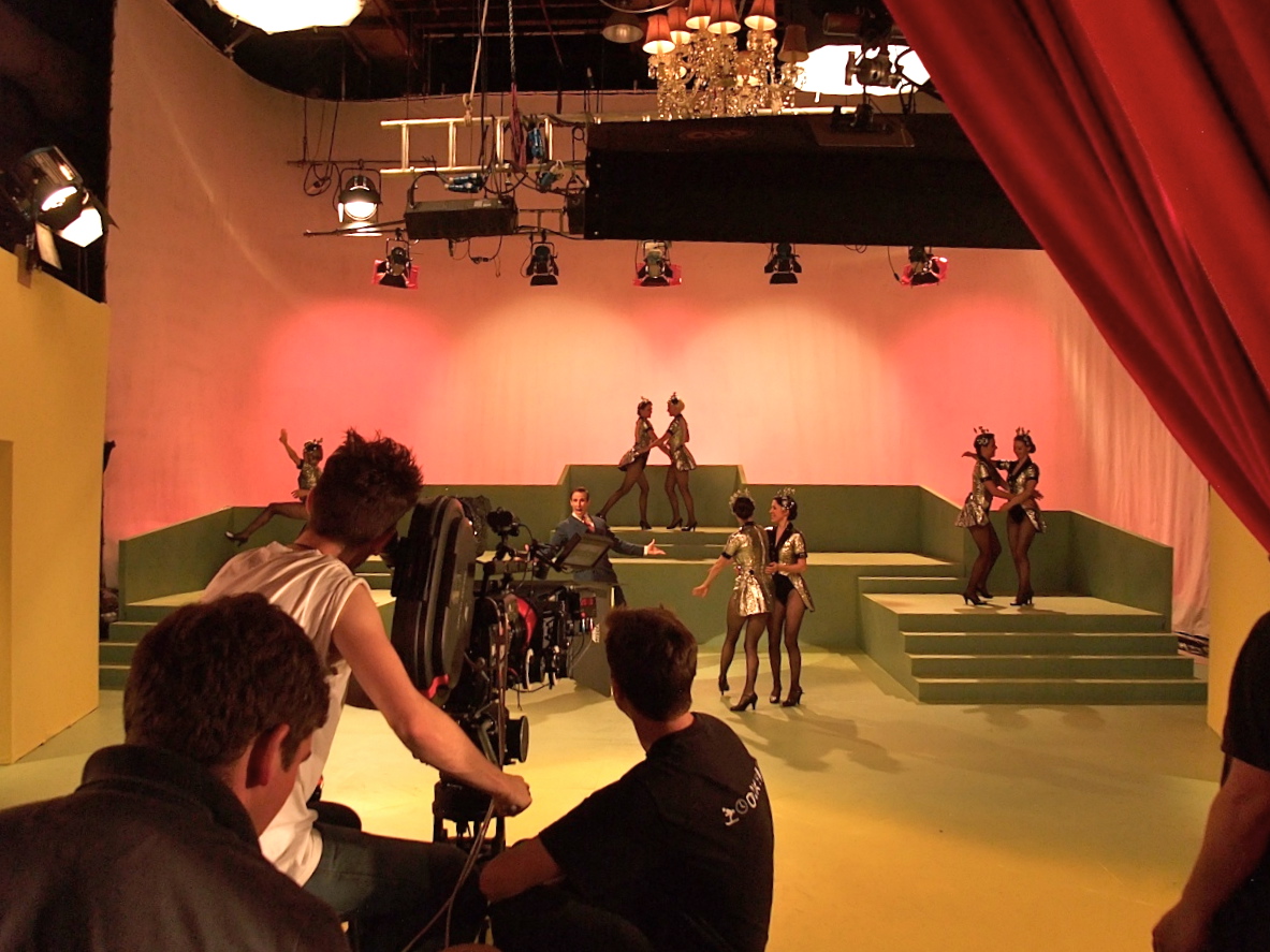 Pic of filming on main stage