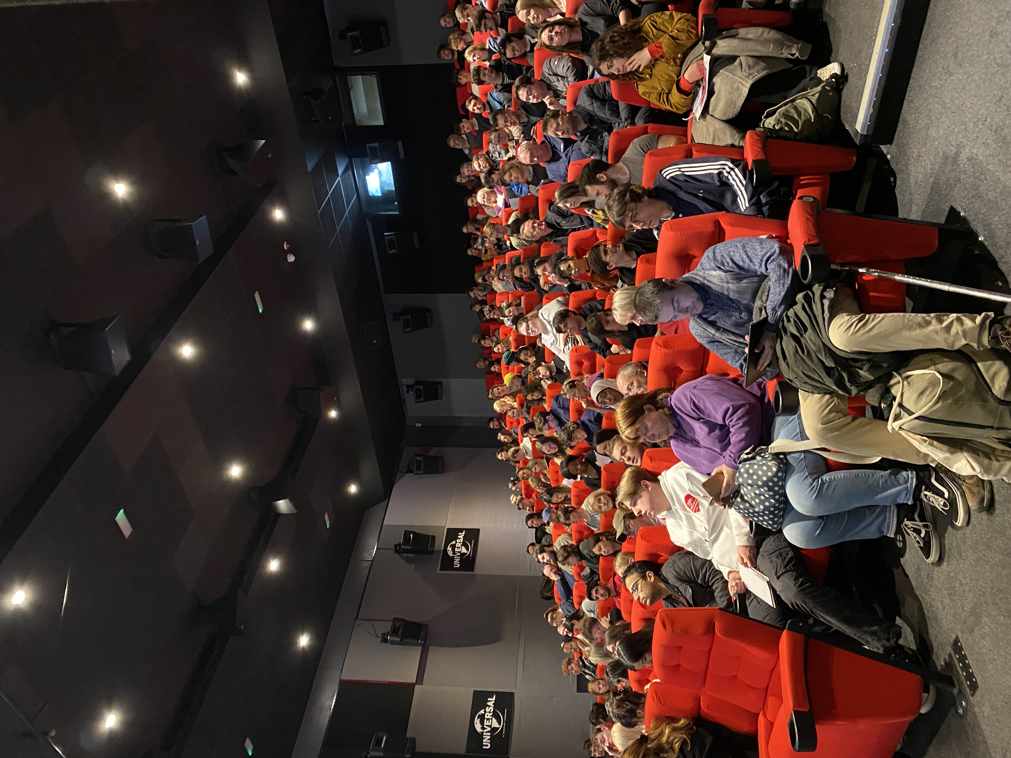 Prospective students pictured in NFTS Cinema