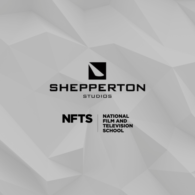 shepperton studios and national film and television school logos