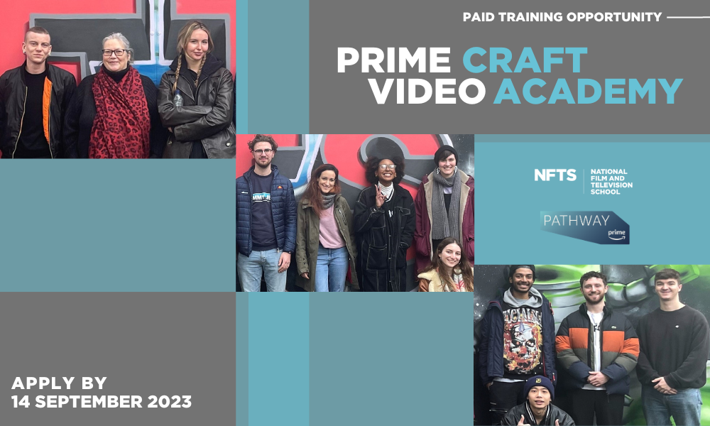 graphic showing last years cohort and prime video craft academy title